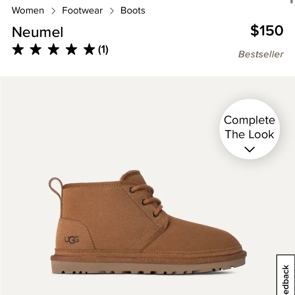 UGG Women’s Neumel Tan Boots
